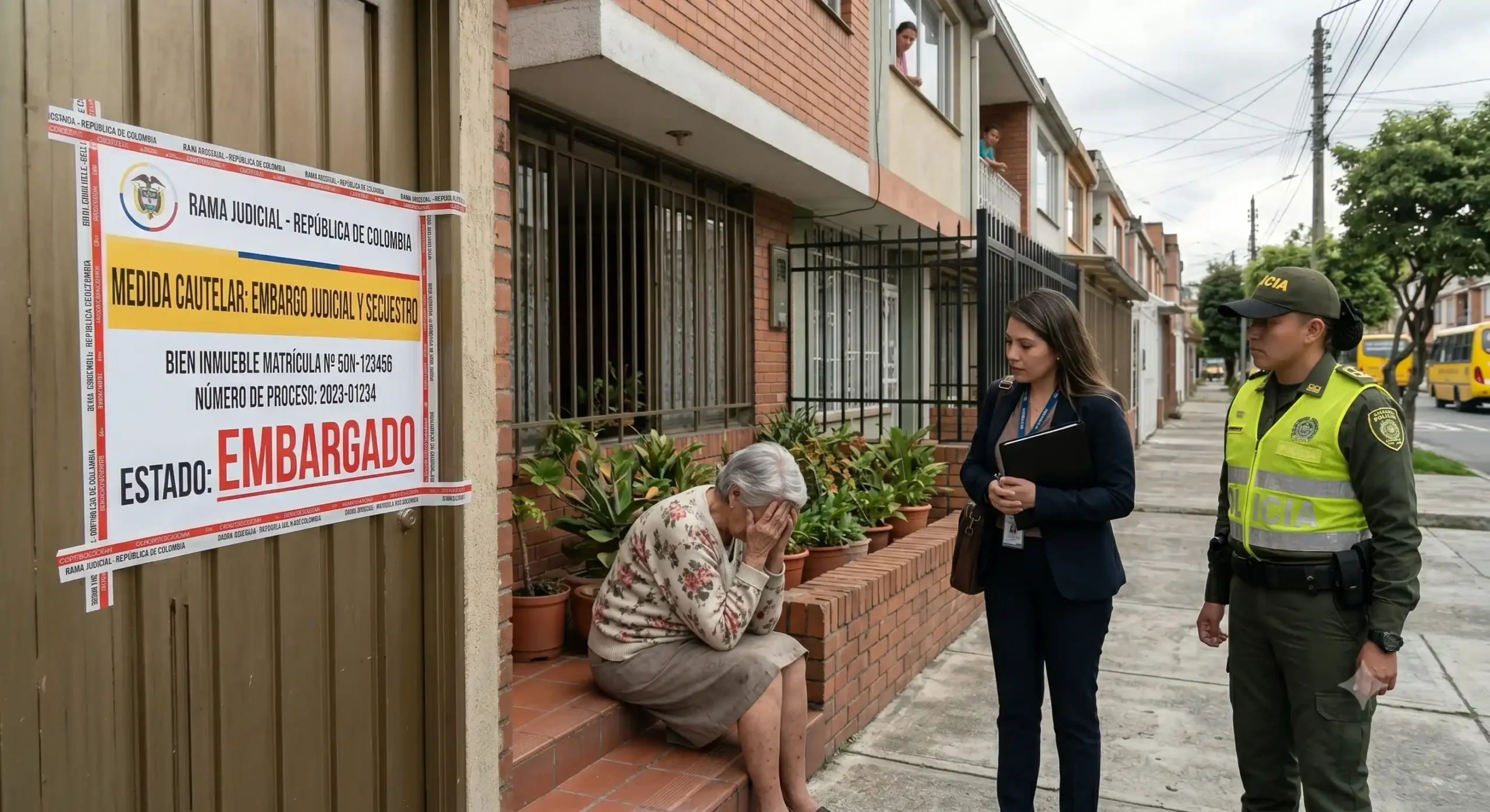 Notificación de la rama judicial embargos sobre cuenta bancaria bloqueada.